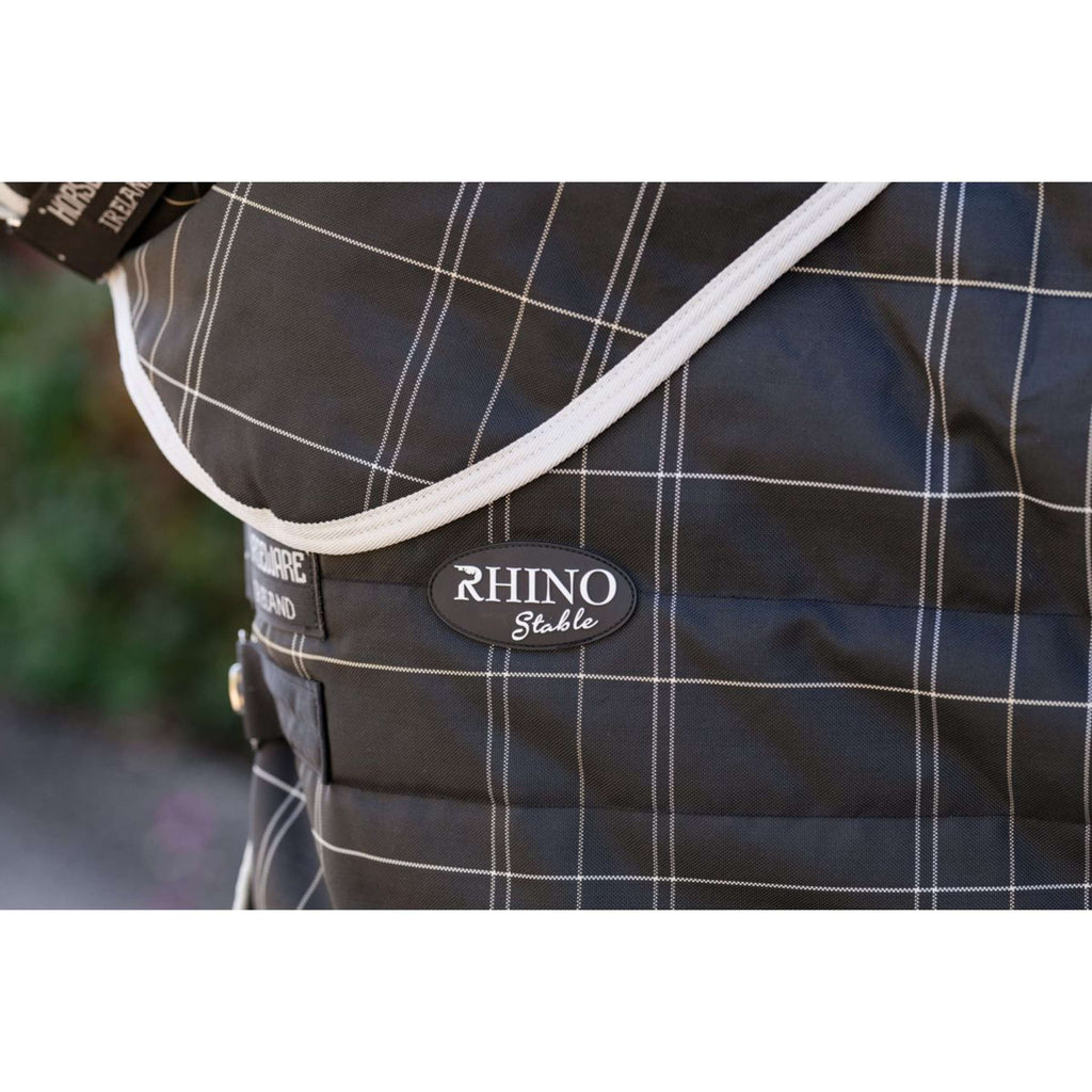 Rhino Couvre-Cou Stable 100g Black/Grey/White Check/Gray