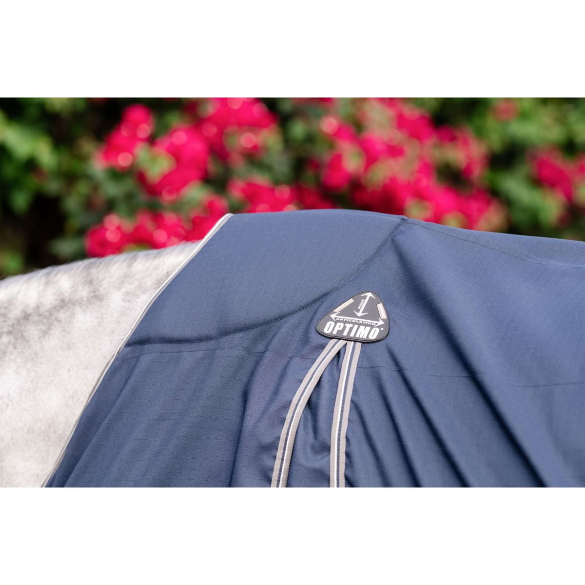 Rambo Optimo Couverture d'Écurie New Navy/Thunderstorm Grey/Silver