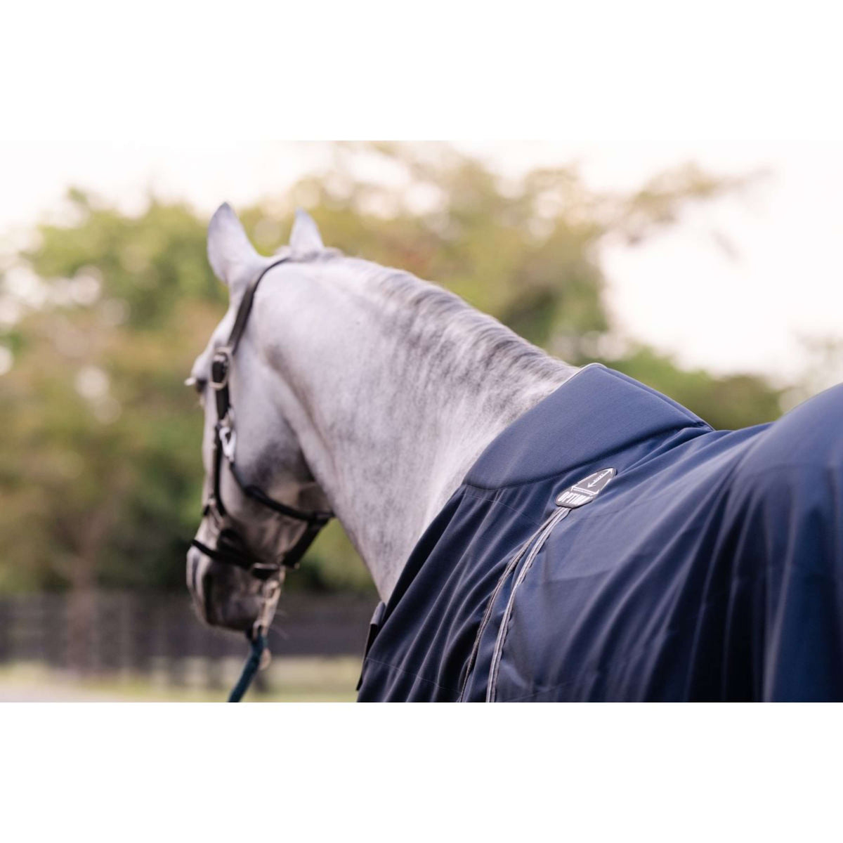 Rambo Optimo Couverture d'Écurie New Navy/Thunderstorm Grey/Silver