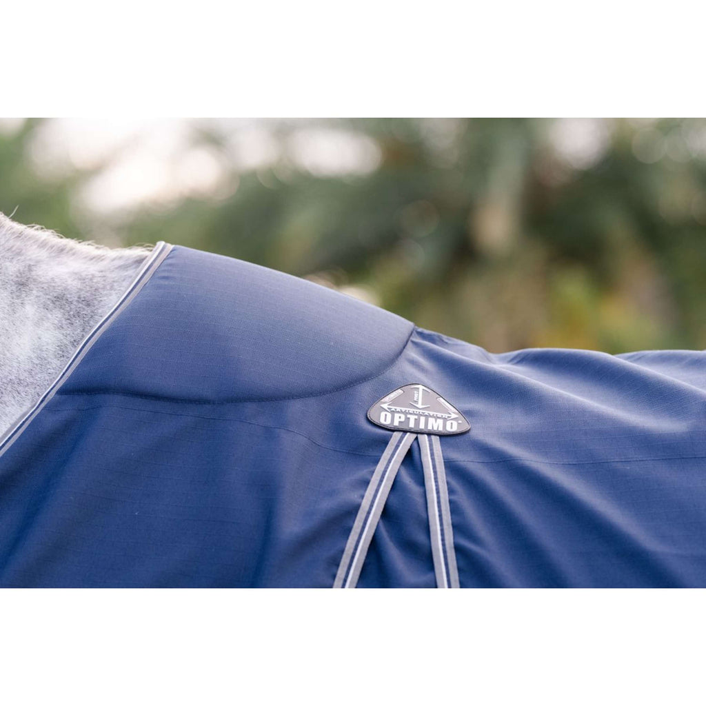 Rambo Optimo Couverture d'Écurie New Navy/Thunderstorm Grey/Silver