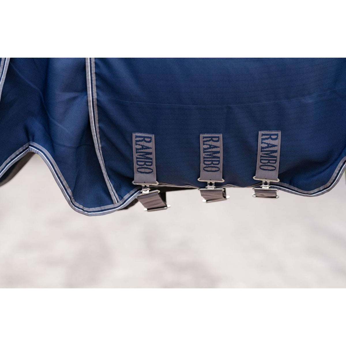 Rambo Optimo Couverture d'Écurie New Navy/Thunderstorm Grey/Silver