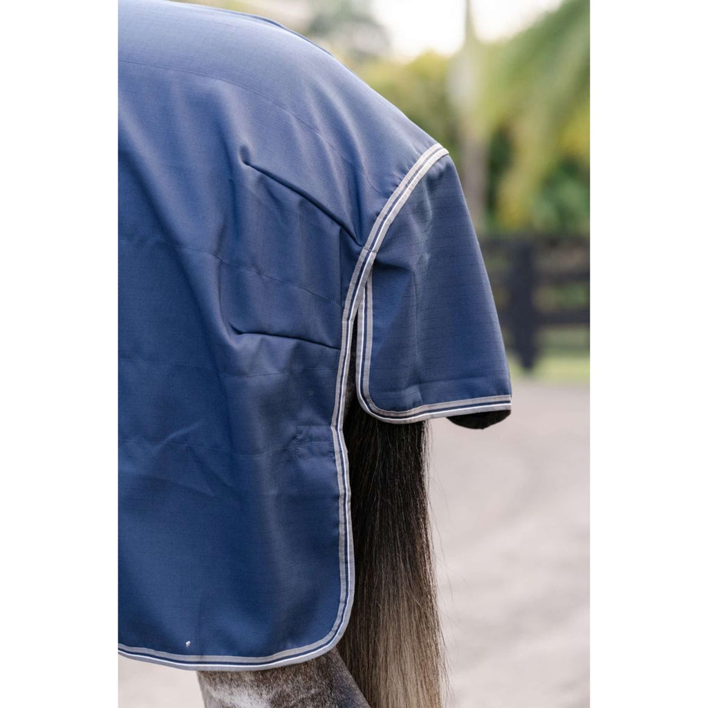 Rambo Optimo Couverture d'Écurie New Navy/Thunderstorm Grey/Silver