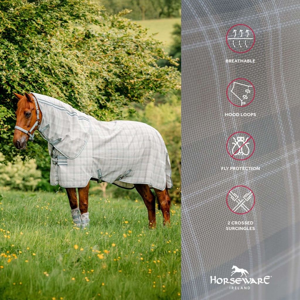 Horseware Couverture Anti-Mouches Newmarket Plus Witney Charcoal