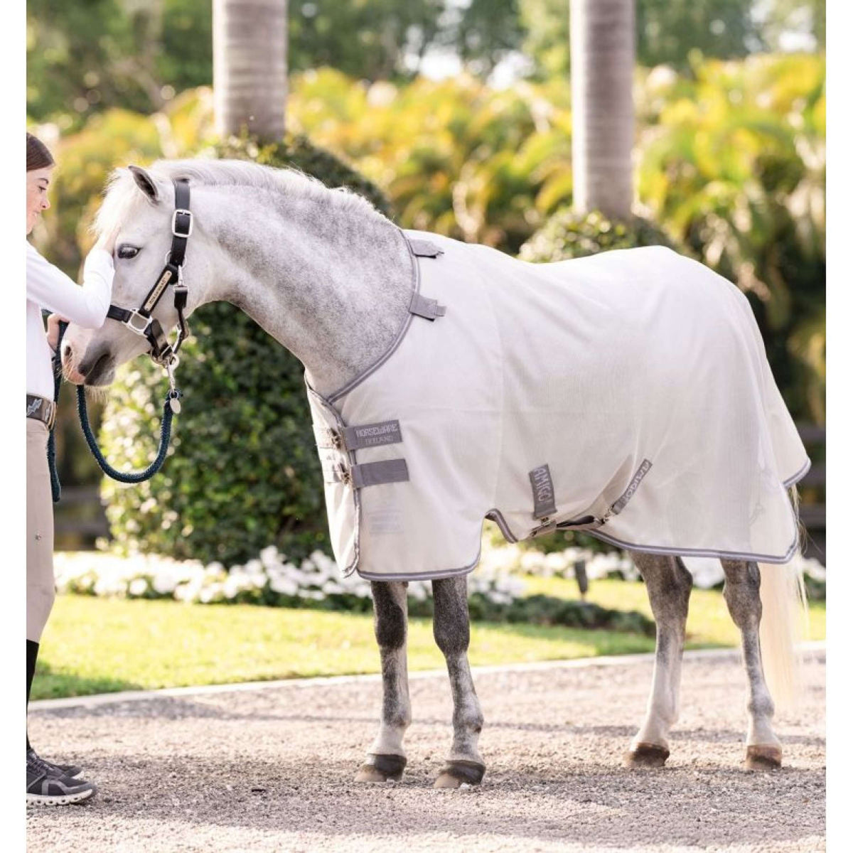Amigo Bug Rug Pony Argent/Gris Titane/Argent