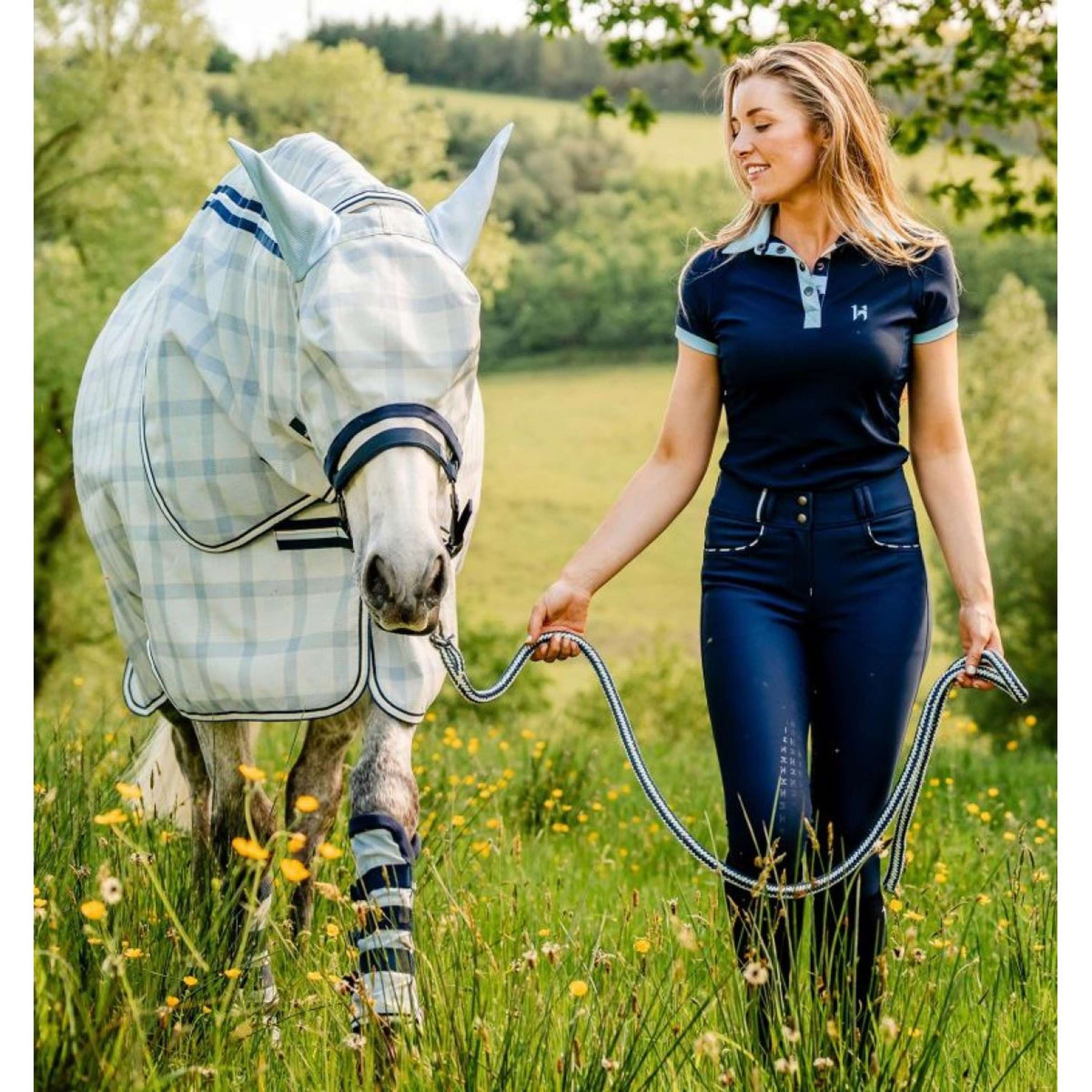 Horseware Masque Anti-Mouches Newmarket Witney Navy