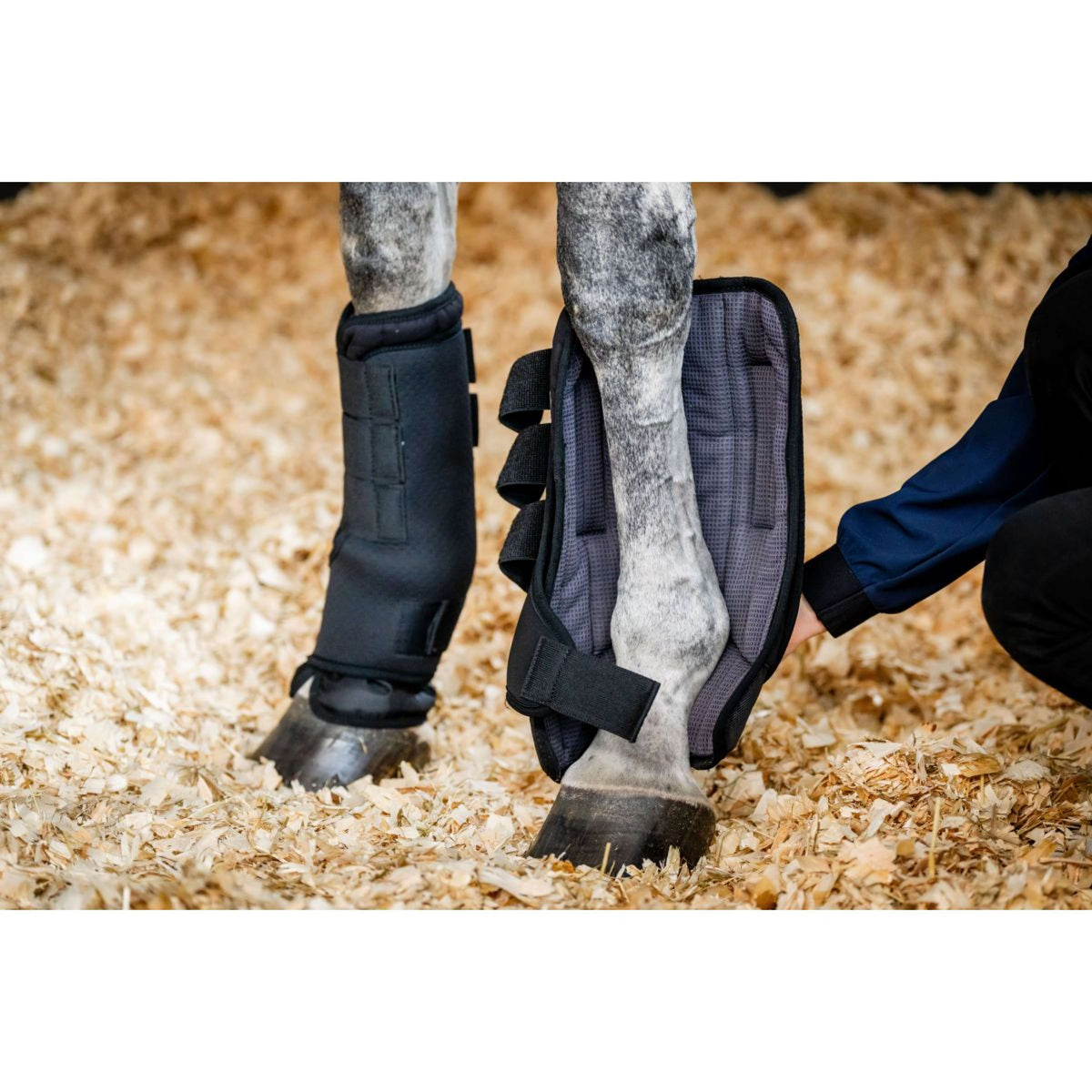 Horseware Guêtres d'écurie Pro Bamboo Noir