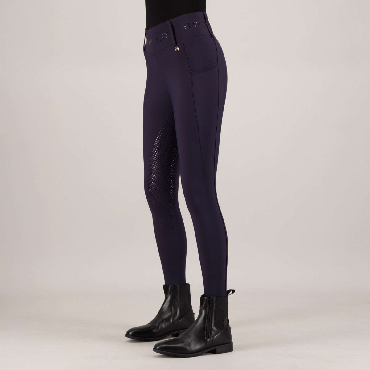 HV Polo Legging d'Ã‰quitation HVPFavourite Full Grip Marin