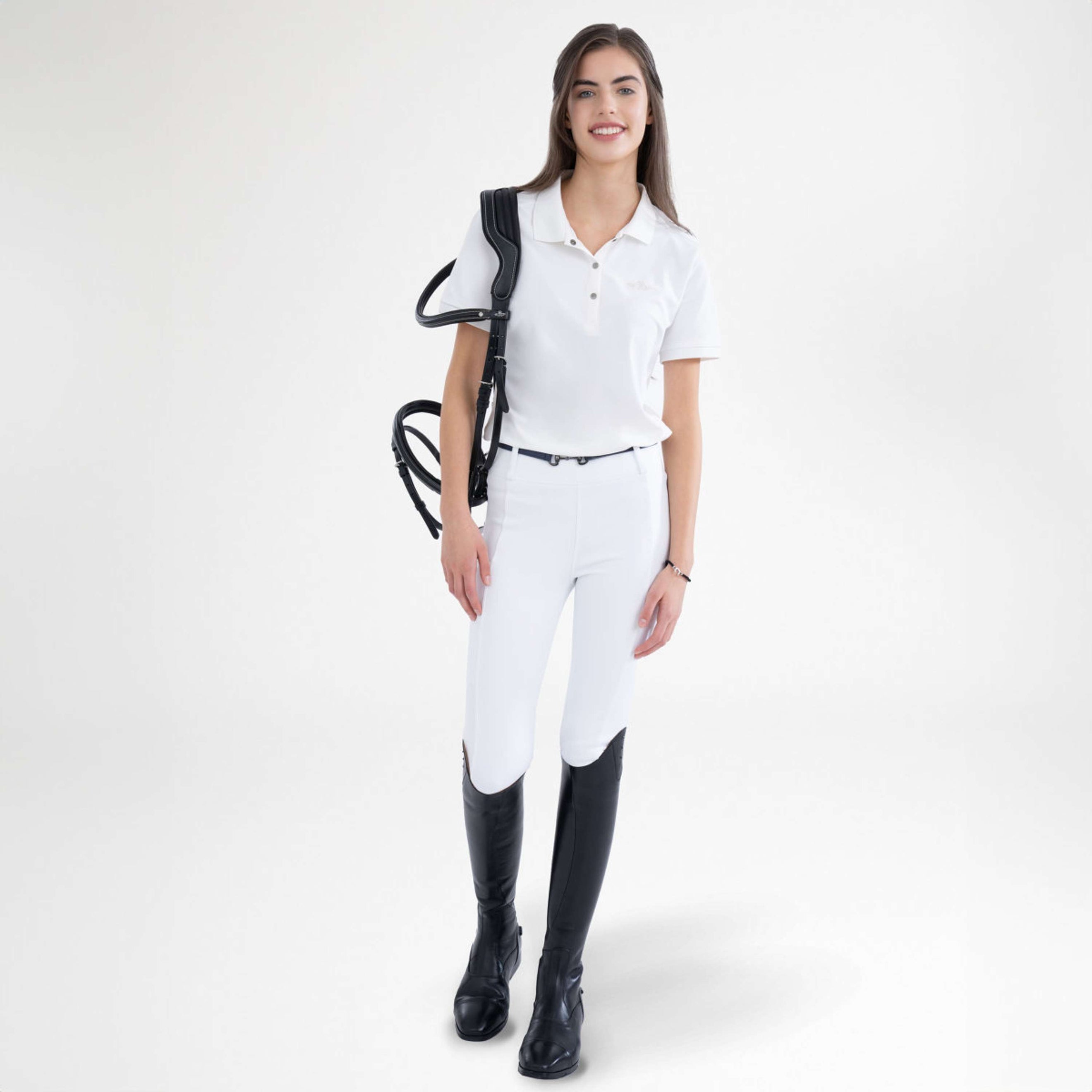 HV Polo Legging d'Équitation HVPManou Full Grip Blanc HV Polo Legging d'Équitation HVPManou Full Grip Blanc