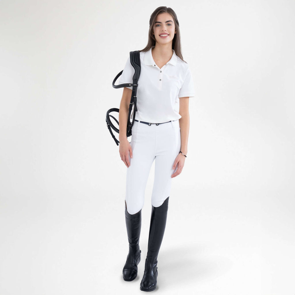 HV Polo Legging d'Ã‰quitation HVPManou Full Grip Blanc