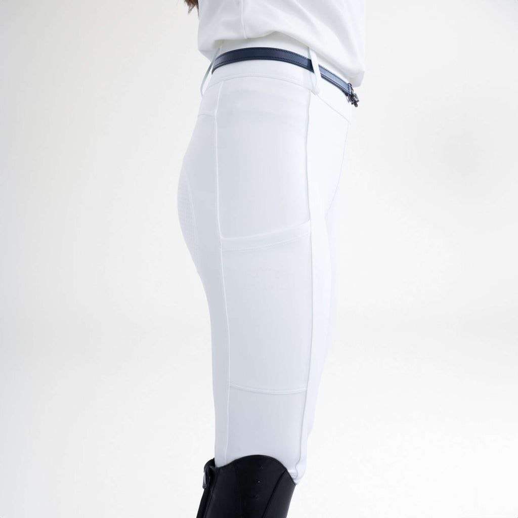 HV Polo Legging d'Ã‰quitation HVPManou Full Grip Blanc