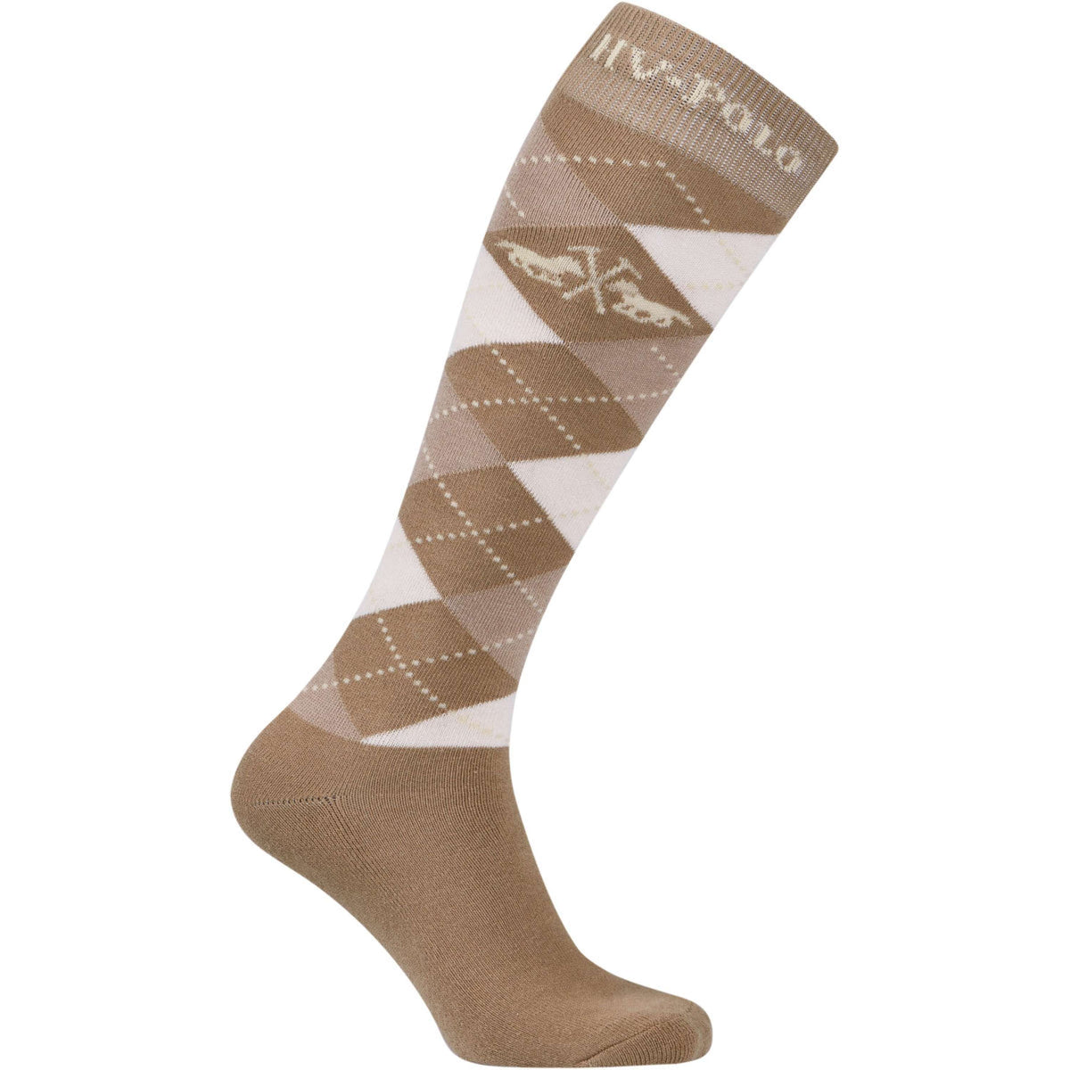 HV Polo Chaussettes d'Ã‰quitation HVPArgyle Champagne