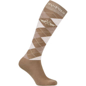 HV Polo Chaussettes d'Ã‰quitation HVPArgyle Champagne