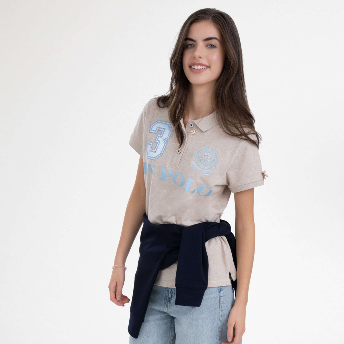 HV Polo Polo Favouritas EQ Natural Heather