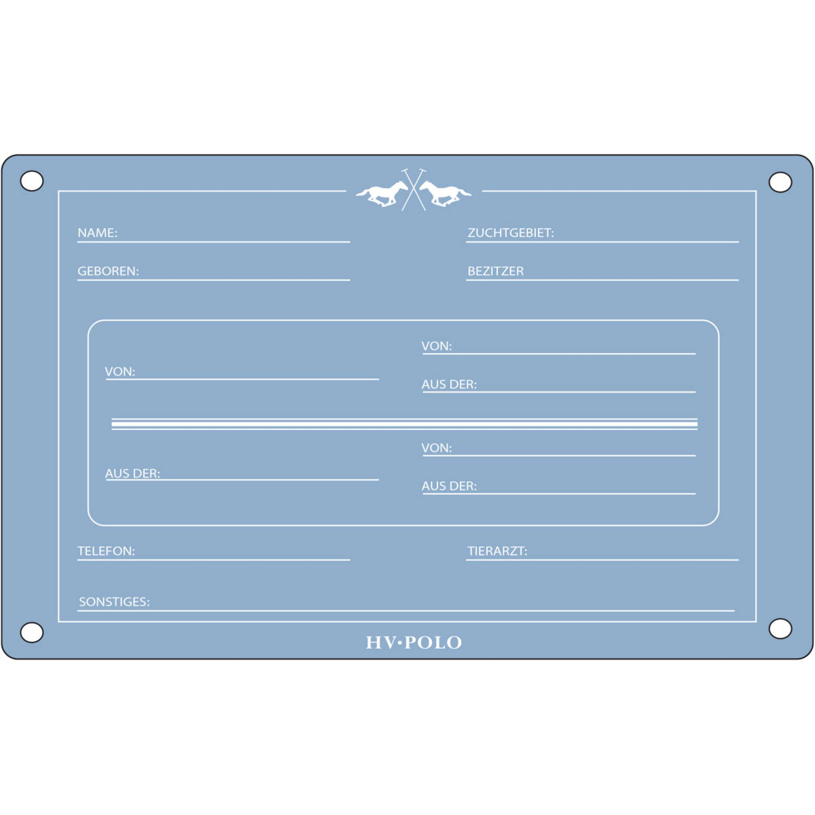 HV Polo Plaque de Box HVPPolo Allemand Powder Blue HV Polo Plaque de Box HVPPolo Allemand Powder Blue