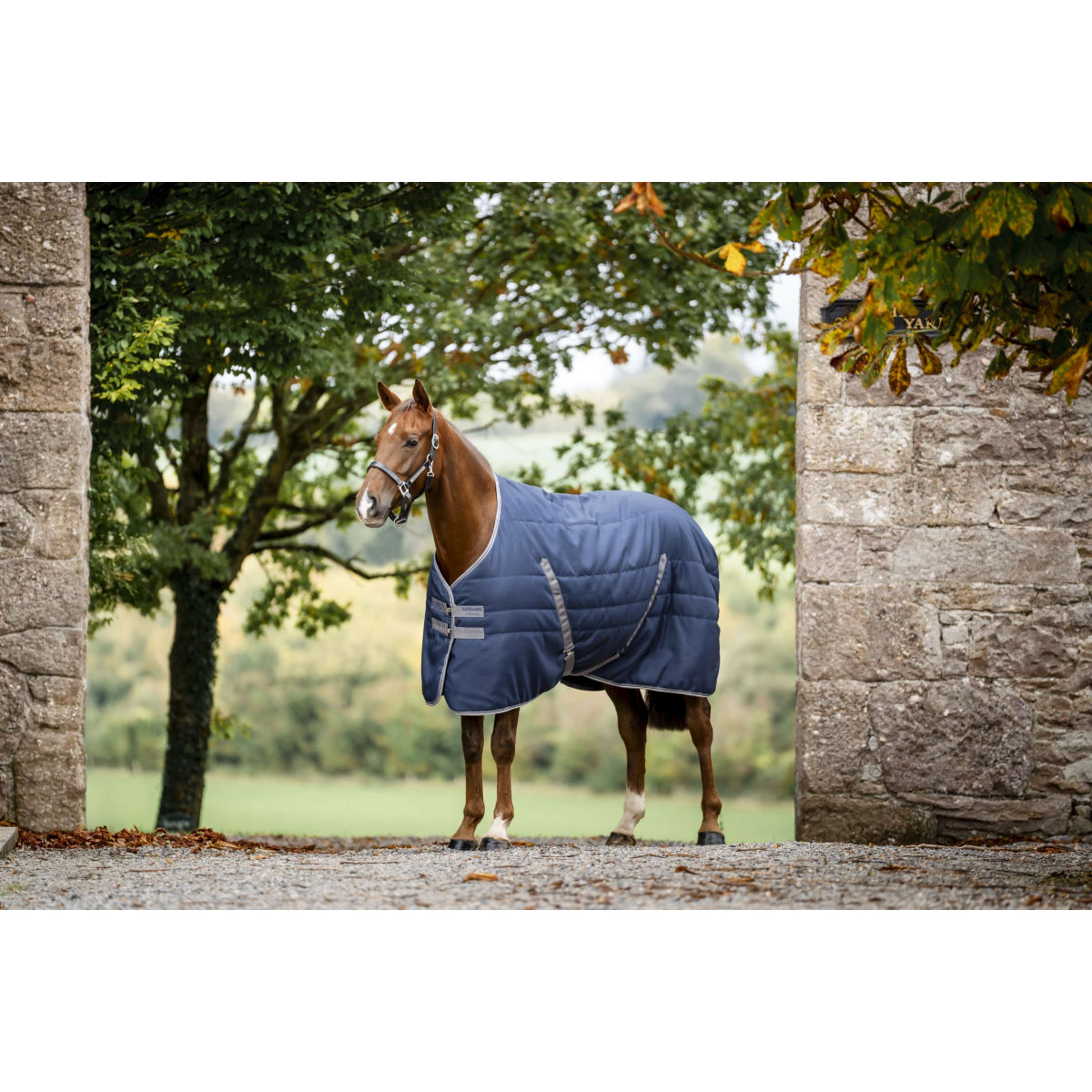 Rambo Couverture d'Écurie 100g Navy/Thunderstorm Grey/Silver