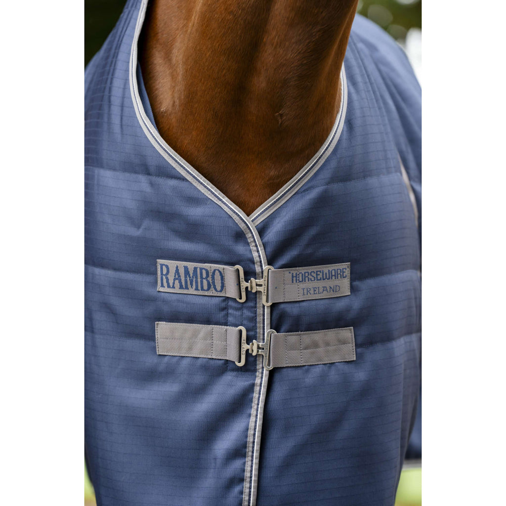 Rambo Couverture d'Écurie 400g Navy/Thunderstorm Grey/Silver