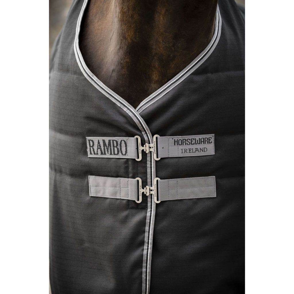 Rambo Couverture d'Écurie 200g Black/Thunderstorm Grey/Silver