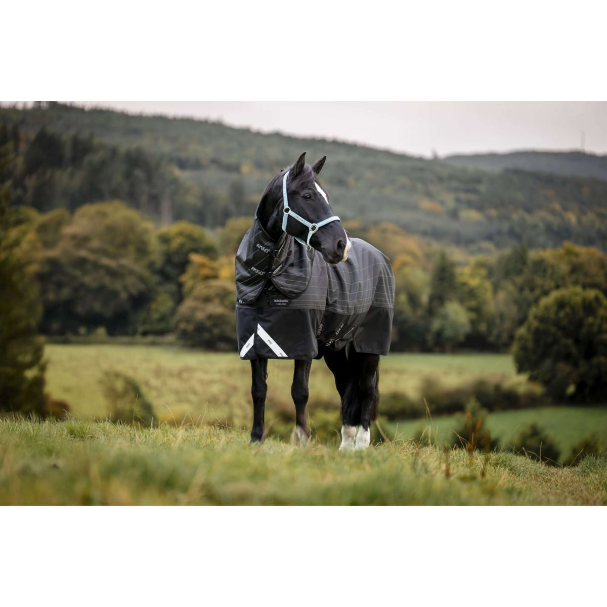 Amigo Turnout Rug FieldSafe Reflectech Plus 1200D 0g Black/Reflective/Black