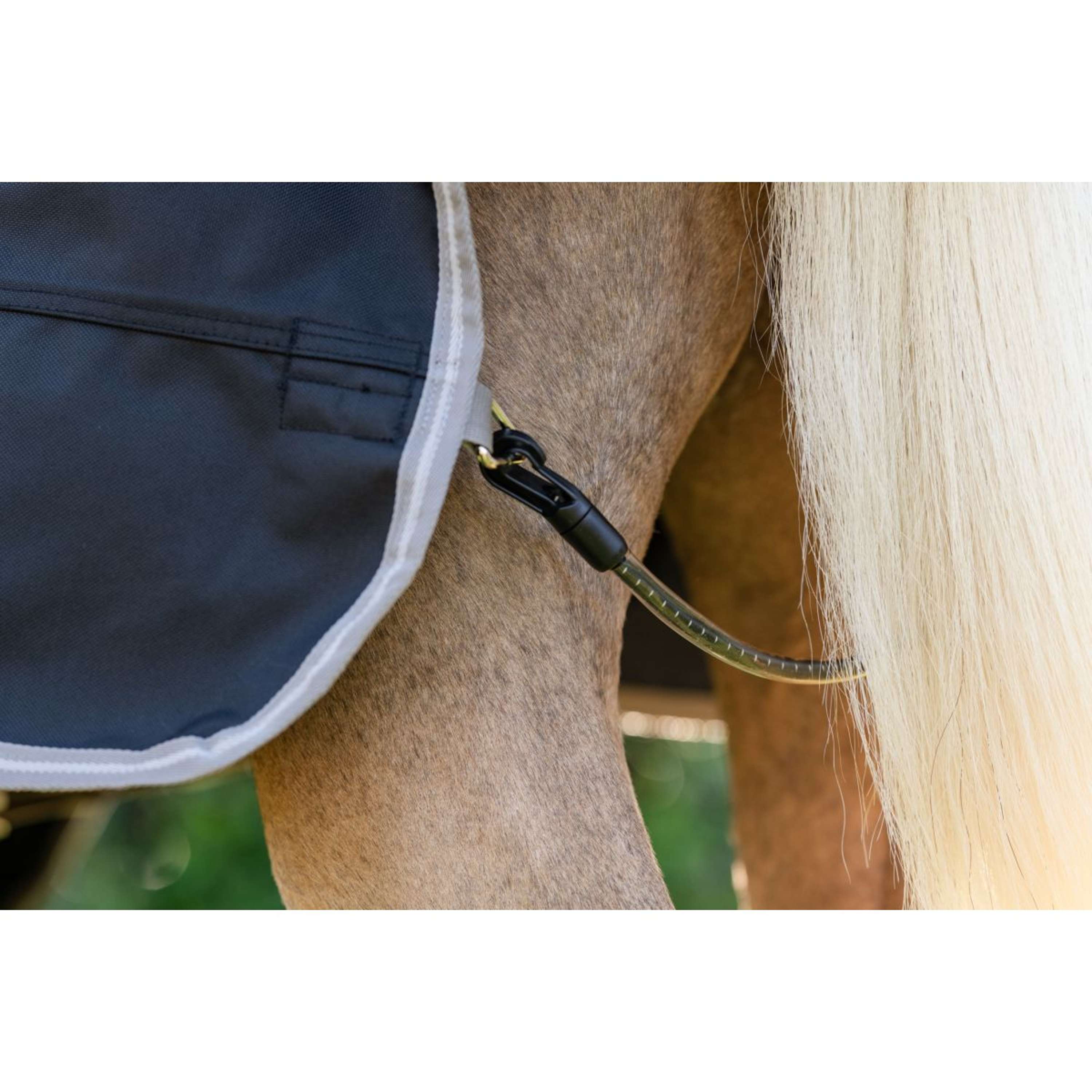 Amigo Chemise Turnout 1200D Pony 0g Noir/Gris Titane/Argent