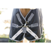 Amigo Chemise Turnout 1200D Pony 0g Noir/Gris Titane/Argent