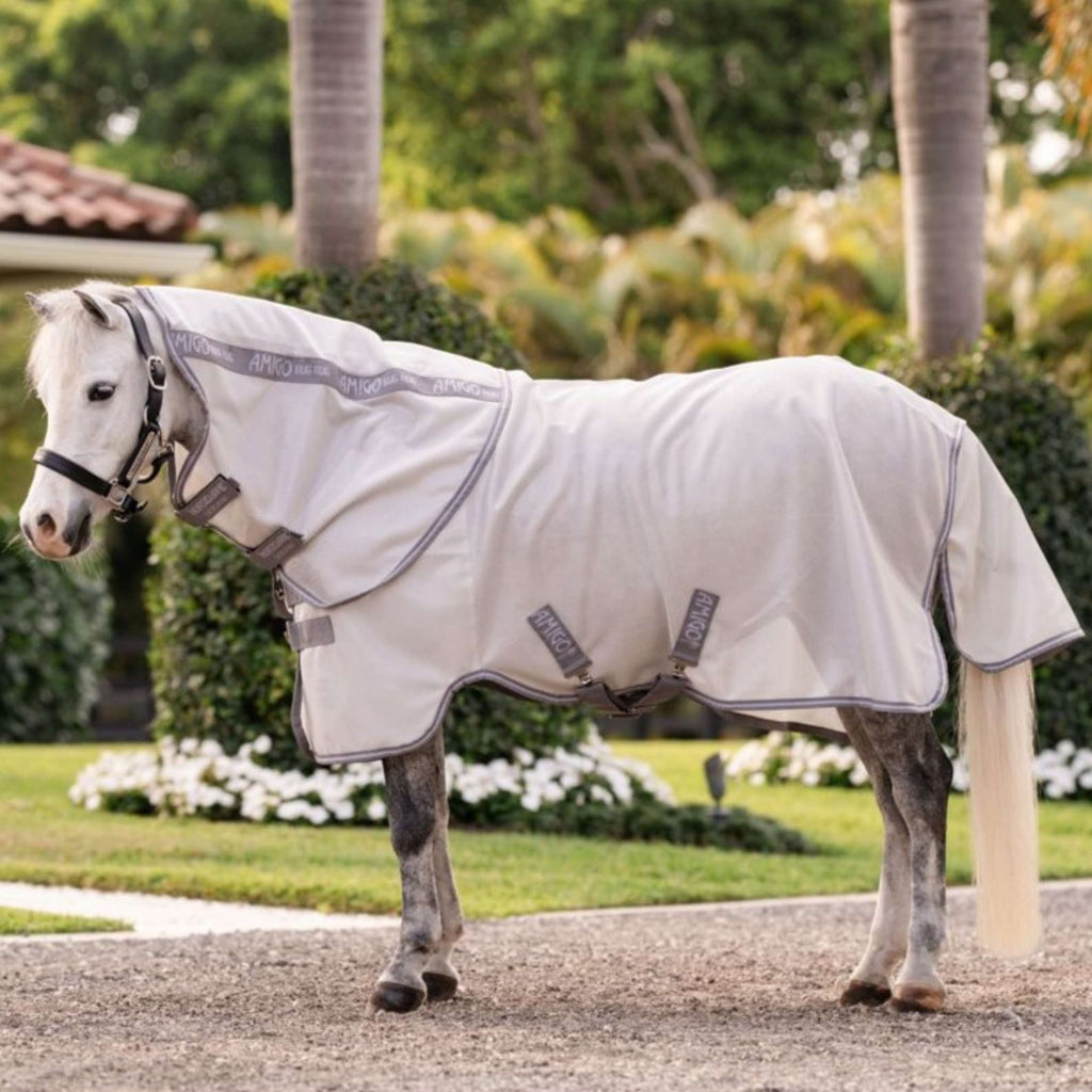 Amigo Bug Rug Plus Pony Argent/Gris Titane/Argent