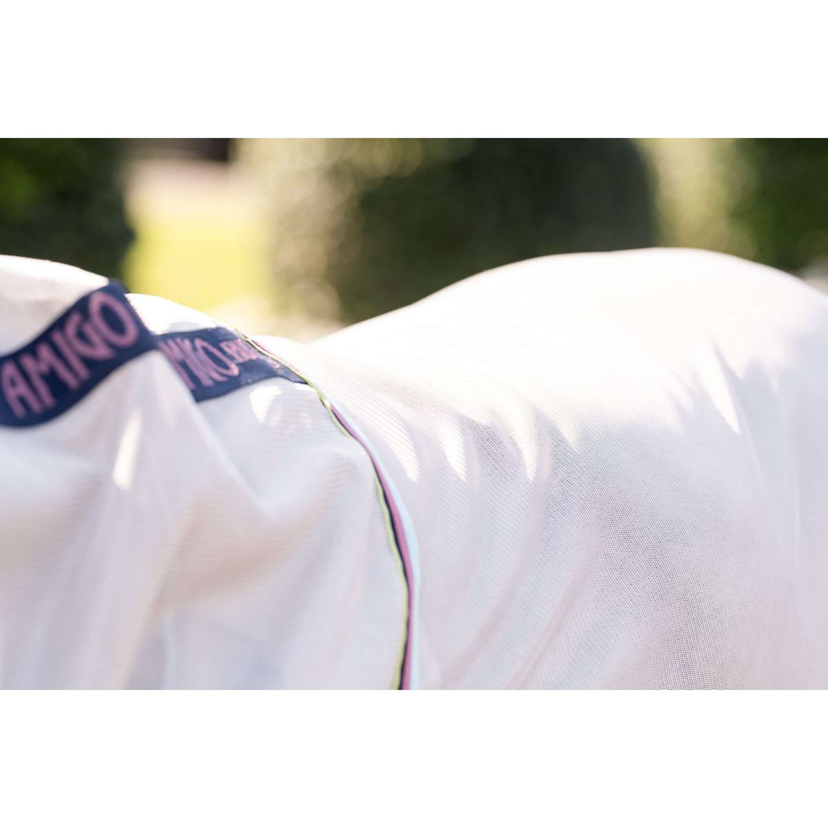 Amigo Bug Rug Plus Pony Argent/Lime/Marine/Rose/Bleu