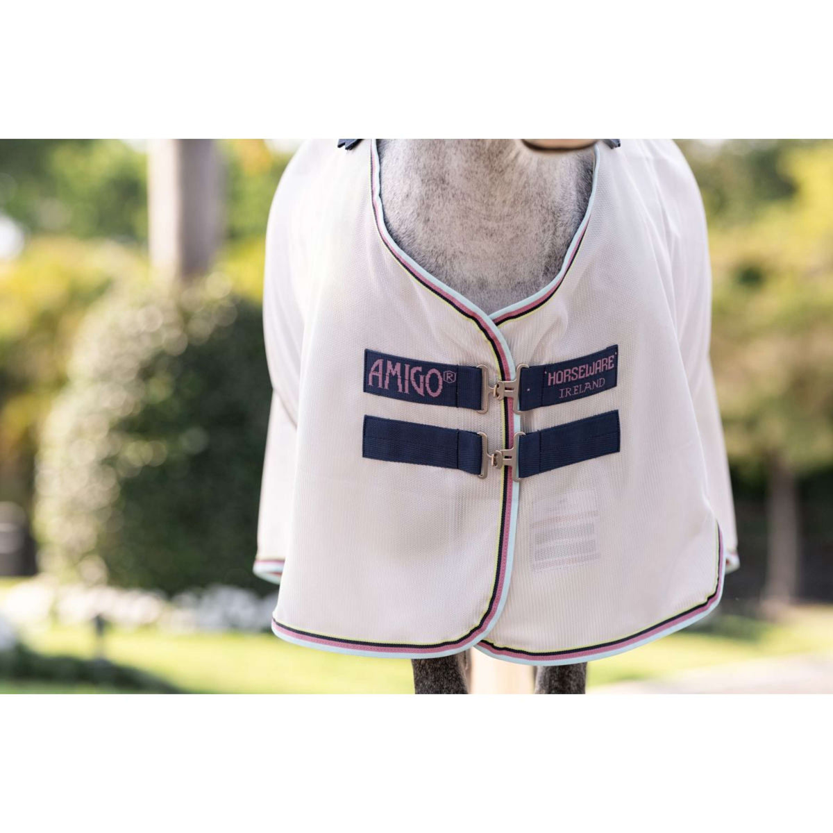 Amigo Bug Rug Pony Argent/Lime/Marine/Rose/Bleu