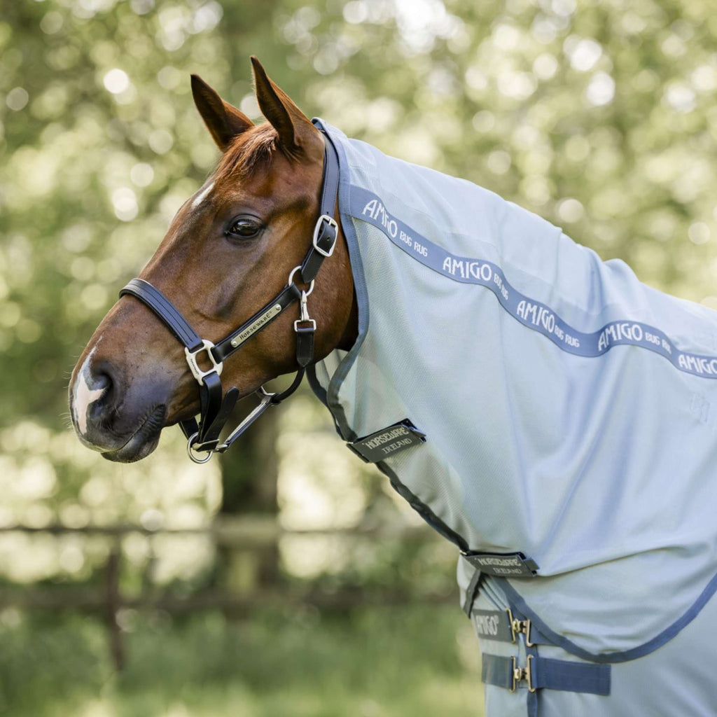 Amigo Couverture Anti-Mouches Plus Heather Blue/Blue/Silver