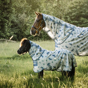 Amigo Couverture Anti-Mouches Plus Petite Dragonfly Print/Silver/Blue/Sage