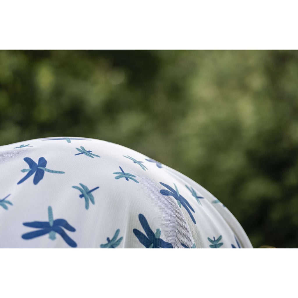Amigo Couverture Anti-Mouches Plus Pony Dragonfly Print/Silver/Blue/Sage