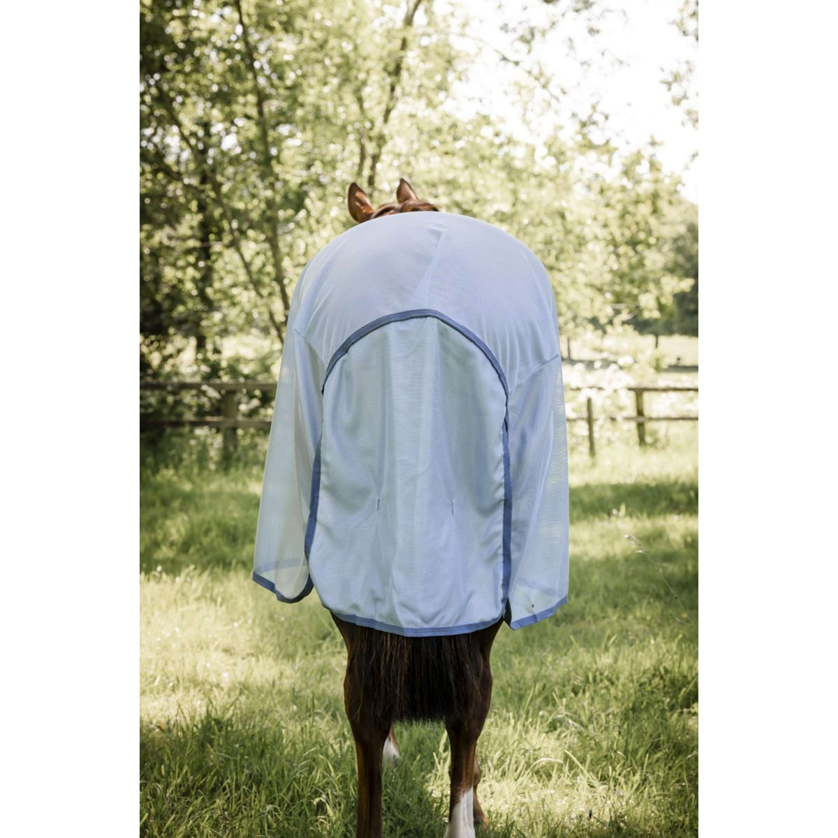 Amigo Couverture Anti-Mouches Heather Blue/Blue/Silver