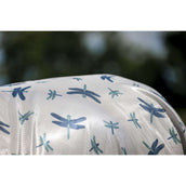 Amigo Couverture Anti-Mouches Integrated Dragonfly Print/Silver/Blue/Sage