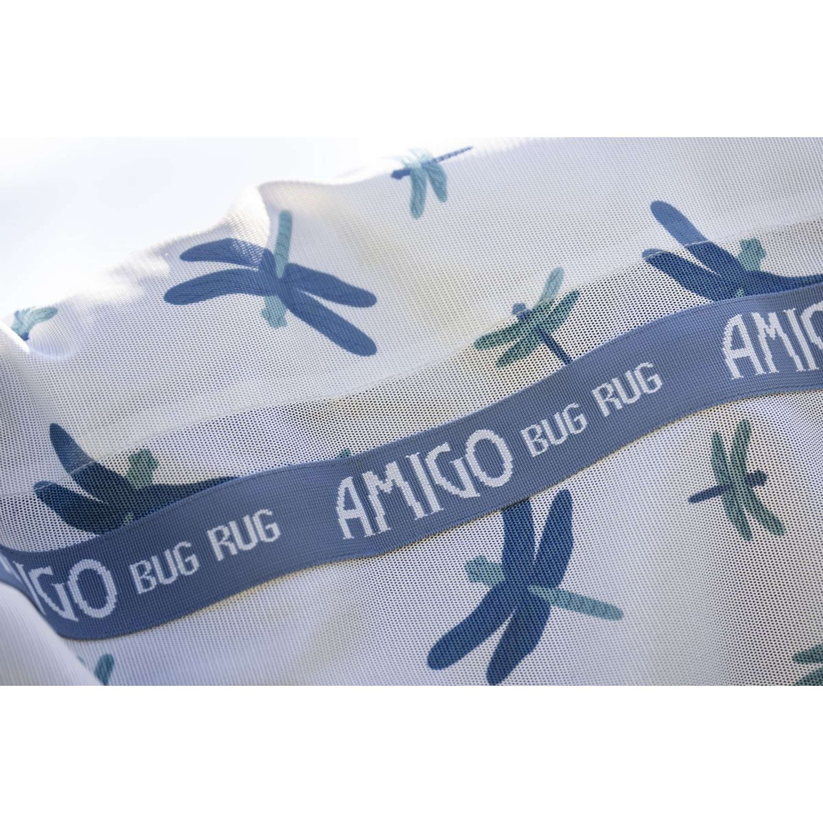 Amigo Couverture Anti-Mouches XL Plus Dragonfly Print/Silver/Blue/Sage