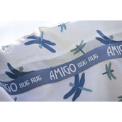 Amigo Couverture Anti-Mouches XL Plus Dragonfly Print/Silver/Blue/Sage