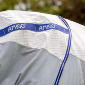 Amigo Couverture d'Été Airflow Navy Check/Atlantic Blue