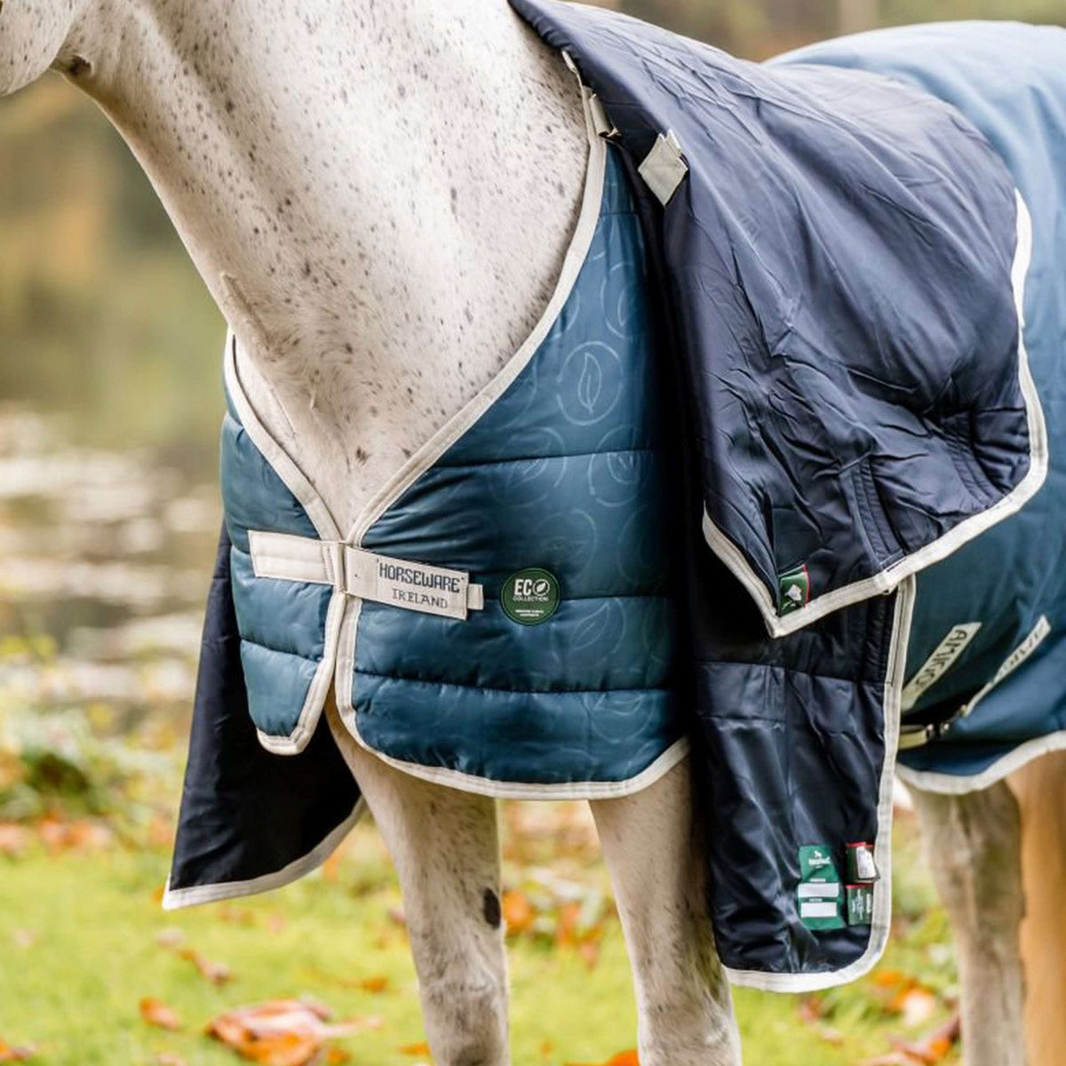 Horseware Eco Liner 300g Teal Eco Print