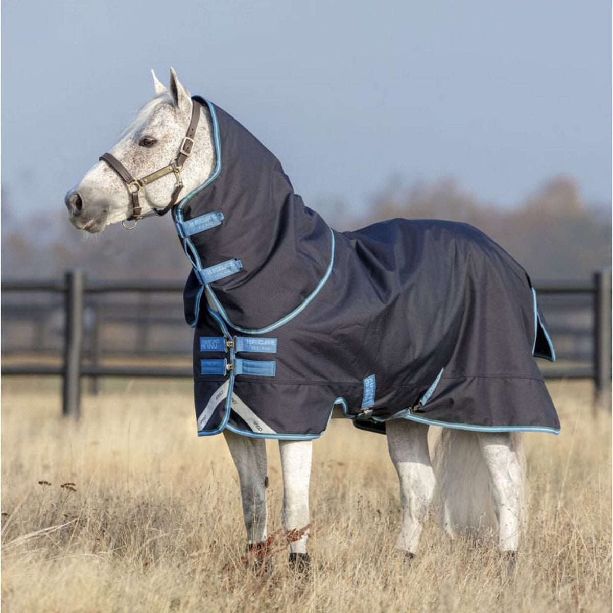 Amigo by Horseware Couvre-Cou Navy/Turquoise