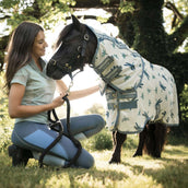 Amigo Couverture Anti-Mouches Plus Petite Dragonfly Print/Silver/Blue/Sage