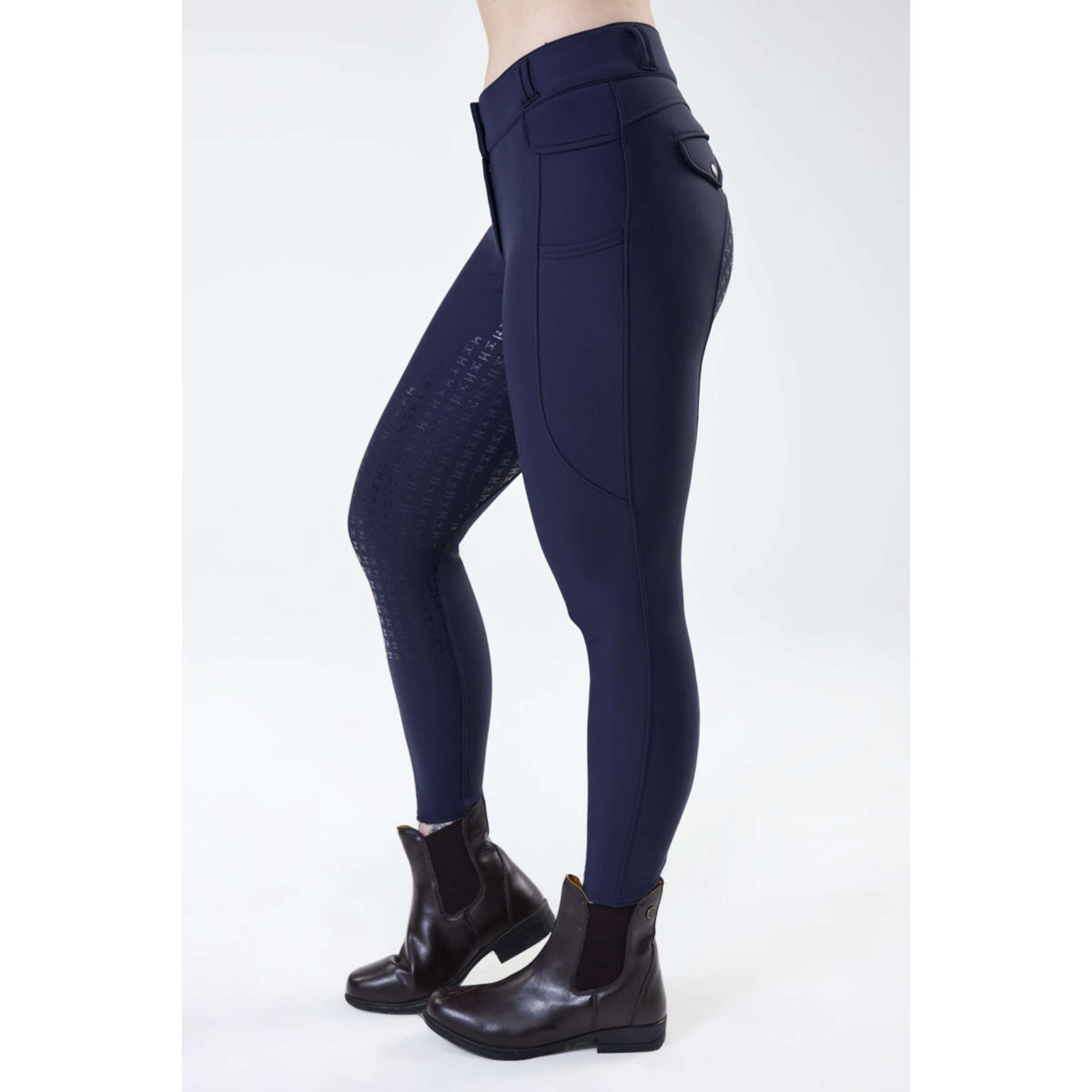 Horseware Pantalon d'équitation d'hiver FlexFit Full Seat Core Navy