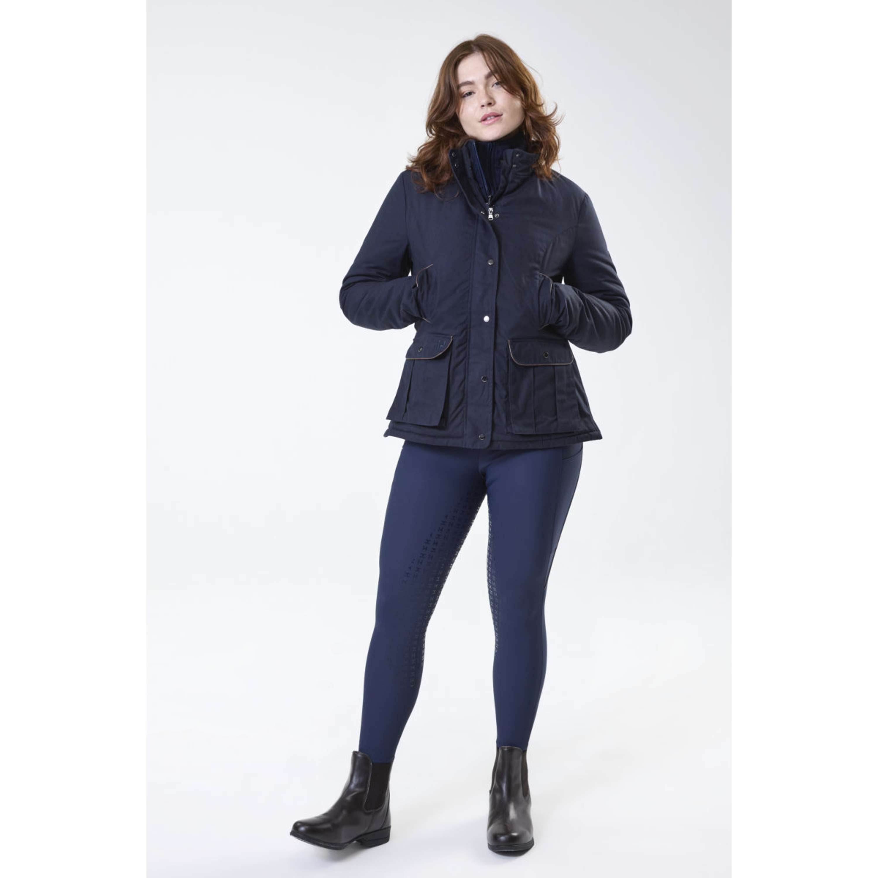 Horseware Pantalon d'équitation d'hiver FlexFit Full Seat Core Navy