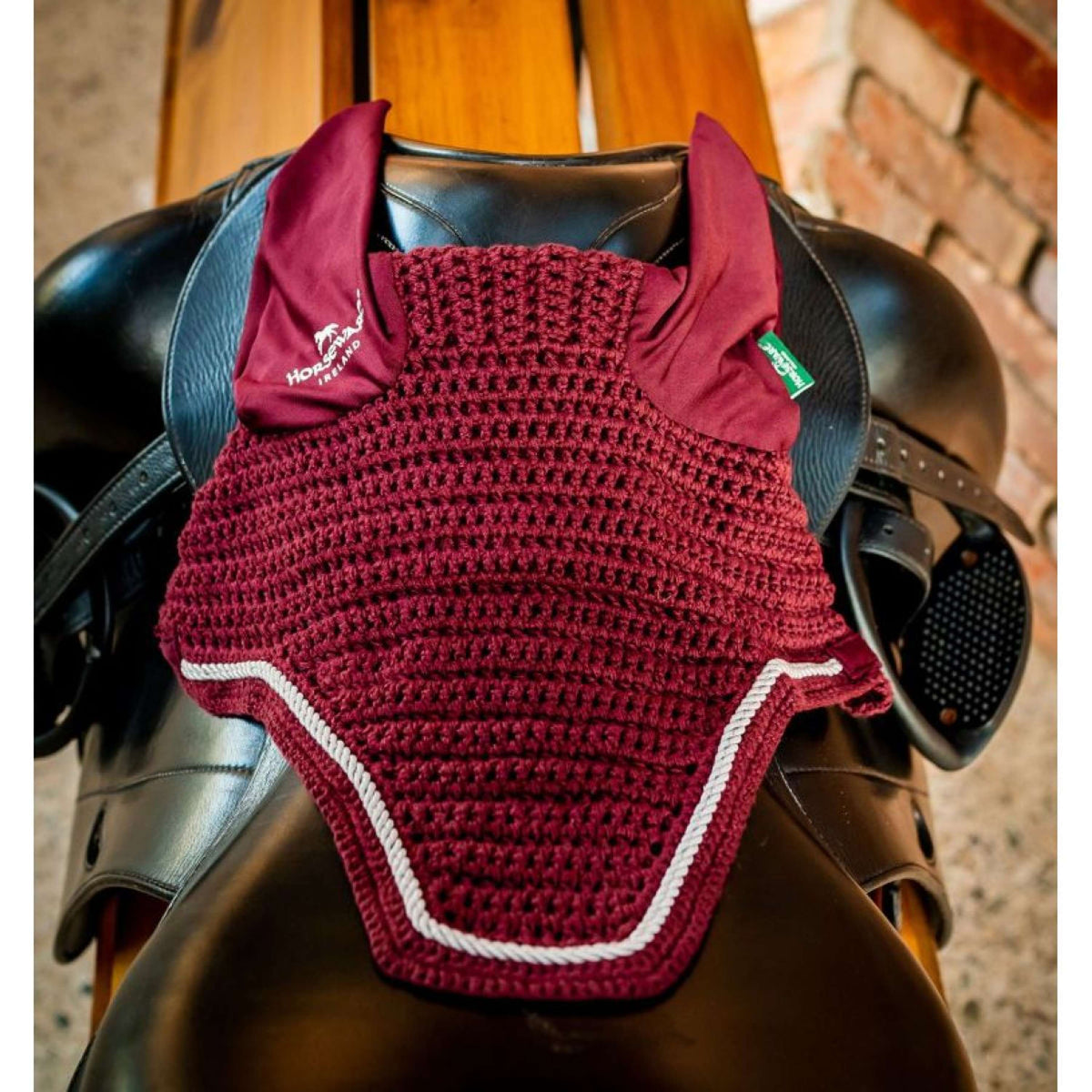 Horseware Bonnet Anti-Mouches Signature Bordeaux