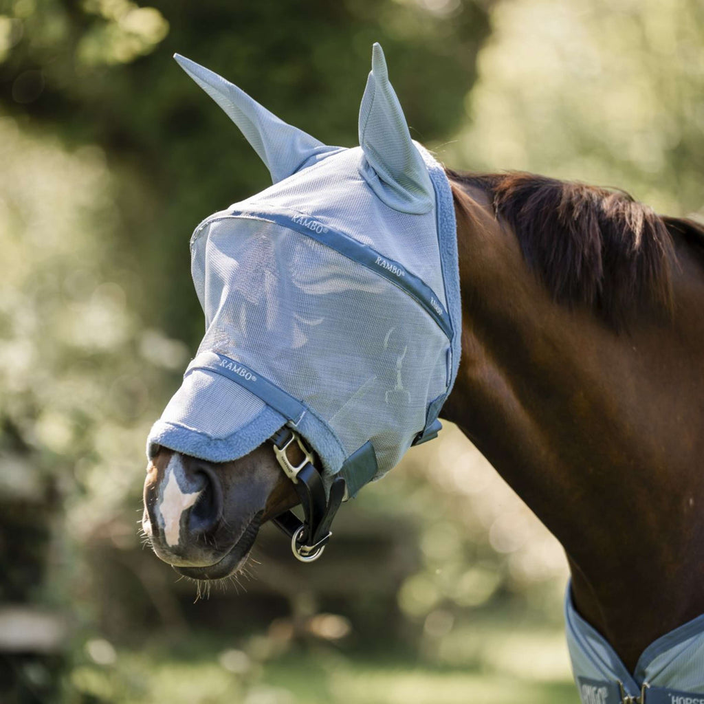 Rambo Masque Anti-Mouches Heather Blue/Blue/Silver