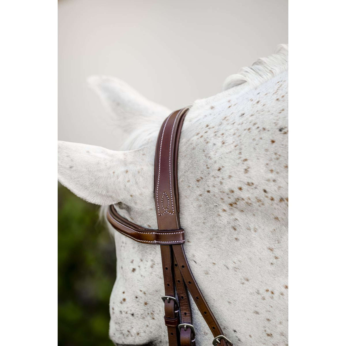 Horseware Bride Pony Hunter Cavesson avec Rênes Dark Tan