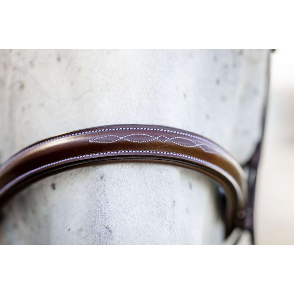 Horseware Bride Hunter Cavesson avec Rênes Dark Tan