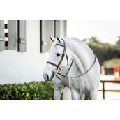 Horseware Bride Pony Hunter Cavesson avec Rênes Dark Tan