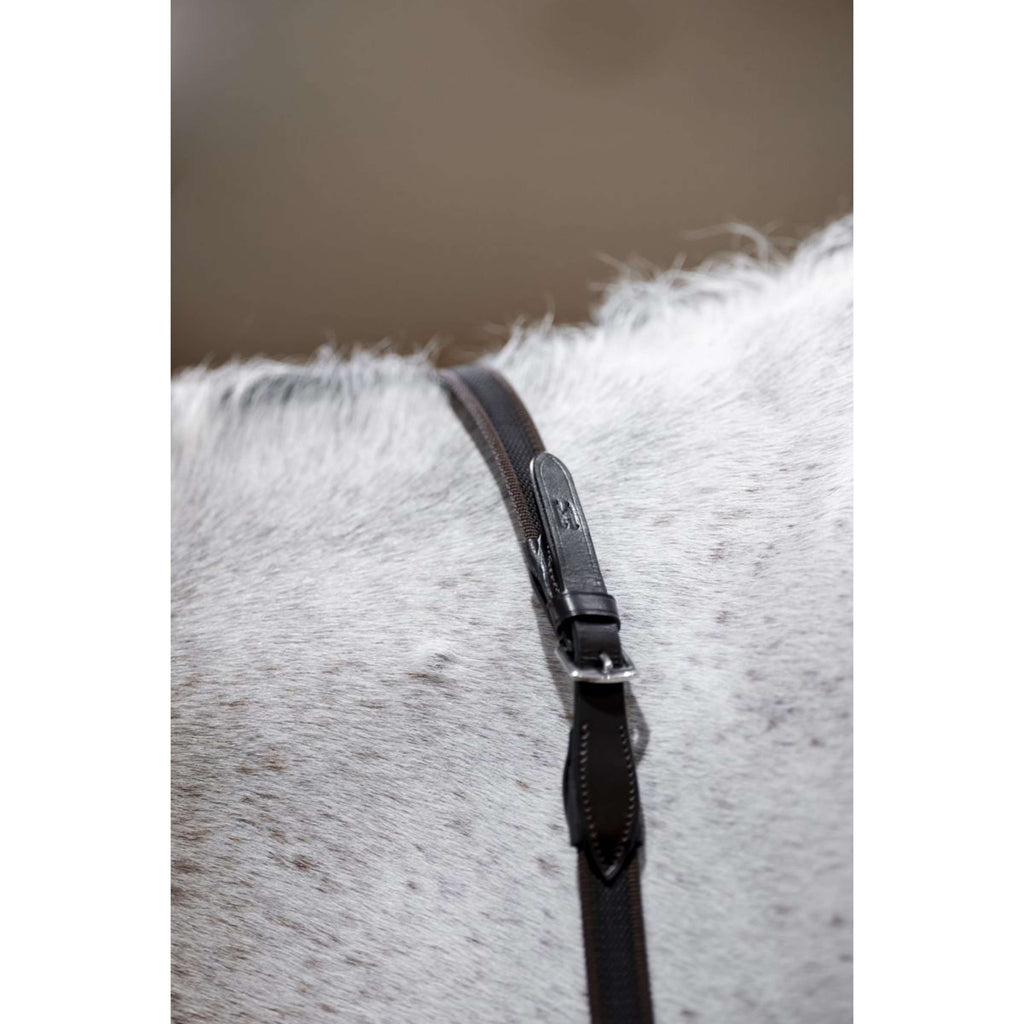Horseware Rênes Rubber Grip Continental Noir