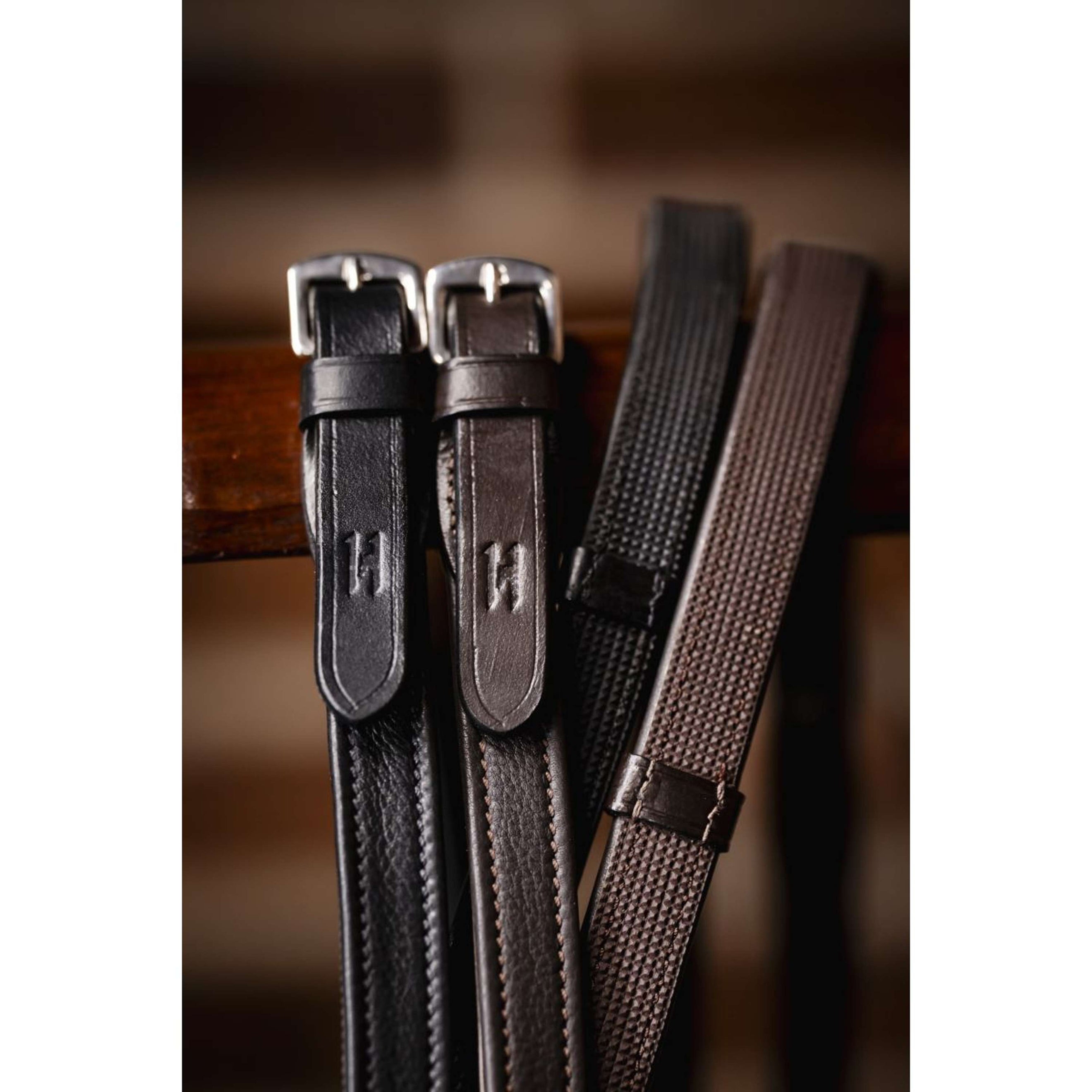 Horseware Rênes Jumper avec Arrêts Marron Horseware Rênes Jumper avec Arrêts Marron