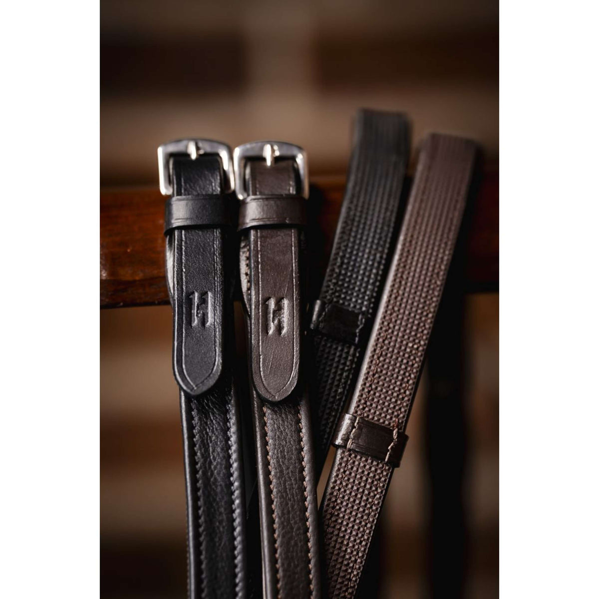 Horseware Rênes Jumper avec Arrêts Marron