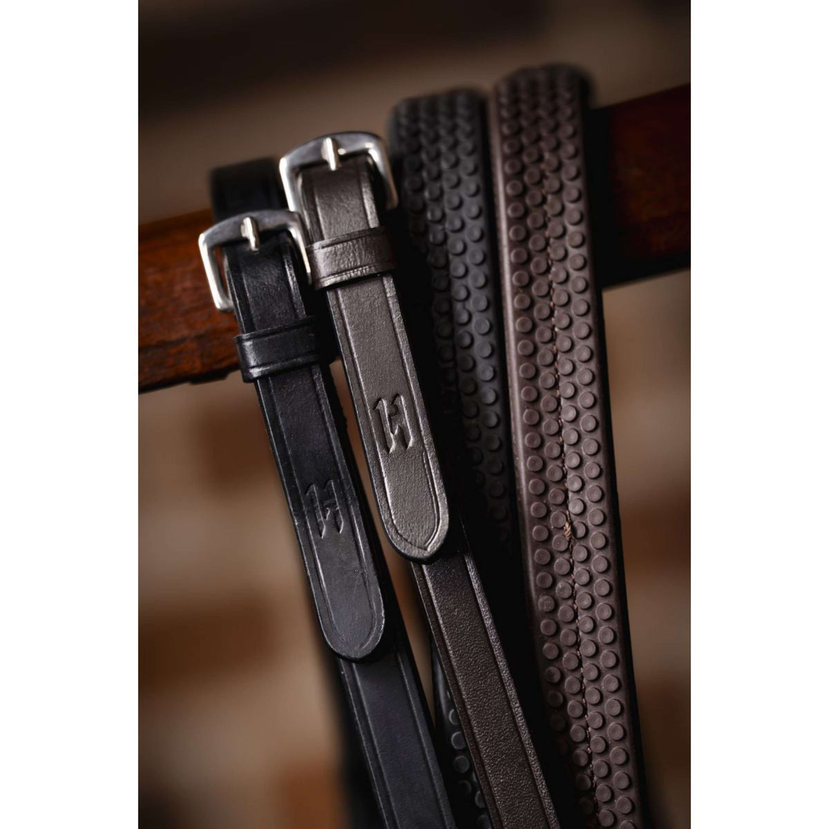 Horseware Rênes Rubber Grip Marron