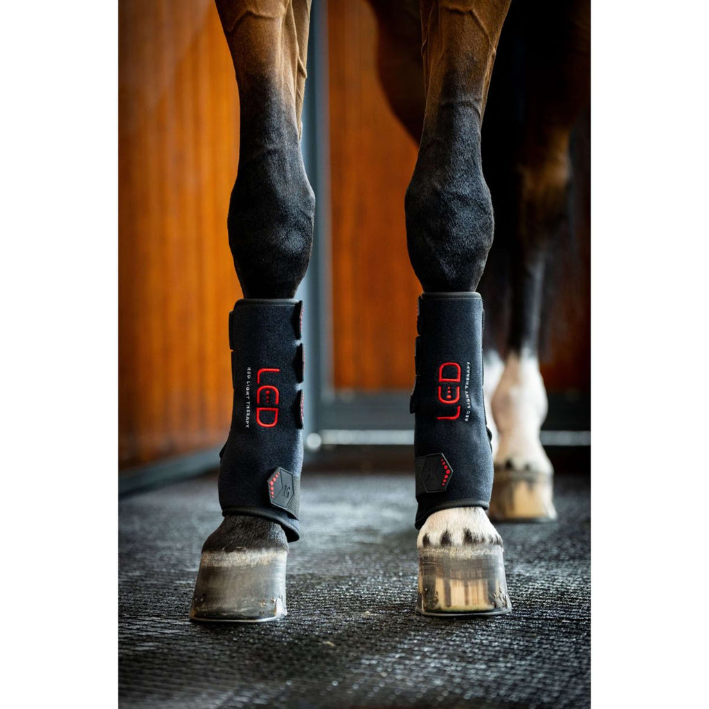 Horseware Leg Wraps LED Red Light Therapy Pair Noir/Noir